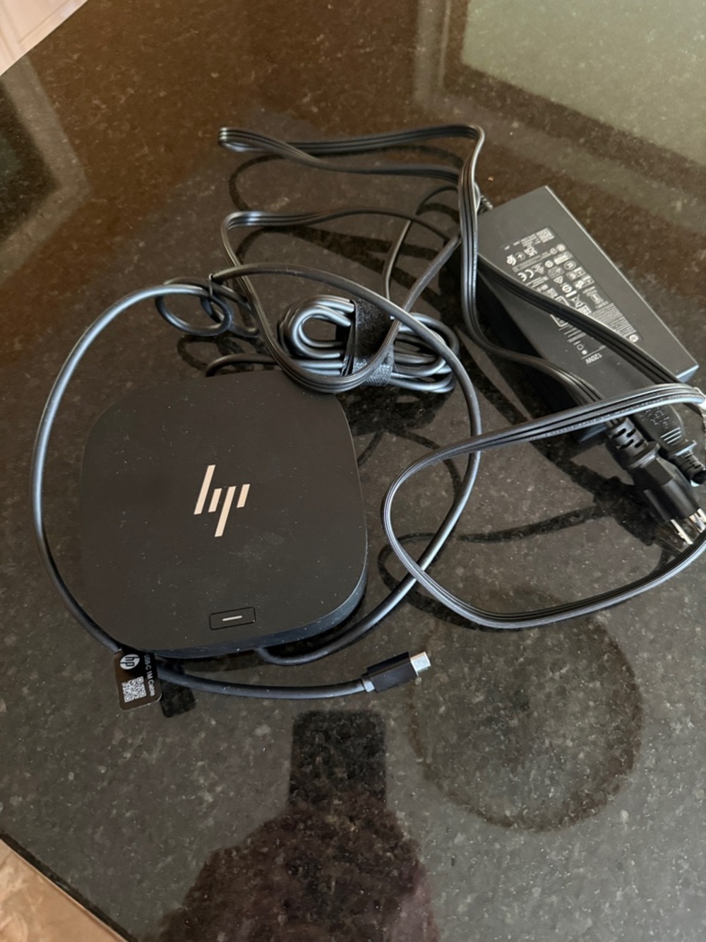 HP Black USB-C Docking Hub with Power Adapter